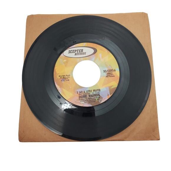 Dionne Warwick I Say A Little Prayer Valley of the Dolls Vinyl 45 RPM SCE12203 - Picture 1 of 4